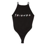 Popgear Friends Central Perk Belli Kadın Tişörtü Resmi Ürün | S-XXL, Kadın Modası İnce Uygun Üst Kıyafet Doğum Günü Hediyeleri, Anne Kız Kız Kardeş Hediye Fikri, Siyah, 36