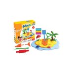 Popit Toys Plaj Seti Kalıplı Oyun Hamuru 4 Renk 6 Adet 3 Boyutlu Kalıp Ve Plaj Kova Küregi Oyun Hamuru