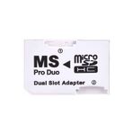 Popkonsol Ms Pro Duo Memory Stick Pro Duo Adaptör Dual Slot Mikro Sd Çevirici Memory Stick Kart Dönüştürücü