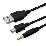 Popkonsol Psp 2in1 Şarj ve Data Kablosu Psp 1000 2000 3000 E1004 Uyumlu Psp Usb Kablo