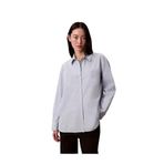 POPLIN RELAXED SHIRT Kadın Mavi Gömlek