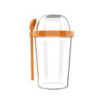 poppard young & smart Capsule 450 ML + 100 ML Kaşıklı Yoğurt Kabı (Turuncu)