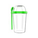 poppard young & smart Capsule 450 ML + 100 ML Kaşıklı Yoğurt Kabı (Yeşil)
