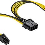 POPPSTAR CPU Kablosu 8 Pin - 8 (6+2) +4 Pin (Uzunluk 20 cm) Güç Kaynağı Uzatma Kablosu ATX 12V / EPS 12V