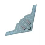 PopŞeker Oyuncak Metal Hayalet Savaş Uçağı Çek Bırak Özellikli Işıklı Sesli Hayalet Savaş Uçağı 28x13cm.Gri