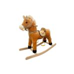 PopŞeker Peluş Sallanan At - Ses Efektli ve Yumuşak Oturma Alanlı 65 cm