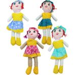 PopŞeker PopŞeker Oyuncak Bez Bebek Rengarenk Bez Bebek 50CM.