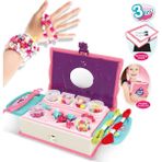 PopŞeker Pretty Pinky 3'ü 1 Arada Boncuk Yapım Seti ile Hediye Seçimi Sorunu Çözüldü! - Pembe - Makyaj Seti