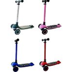 PopŞeker Scooter Pilli Müzikli Renkli Işıklı - 3 Tekerlekli Güvenli Denge Sistemli Çocuk Scooterı - Açık Mavi