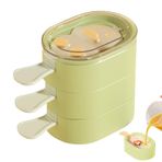 Popsicle Maker - Üç Katlı Buz Lolly Kalıpları, Tatlı Çikolata Suları Püreler ve Elma Püresi için Yeniden Kullanılabilir Ev Yapımı Eğlenceli İkram