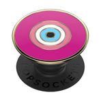 PopSockets: PopGrip – Uzatılabilir taban ve sap, akıllı telefonlar ve tabletler için değiştirilebilir üst kısım – Enamel Evil Eye Lover