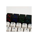 poptoons Minecraft Cevheri Keycap Seti 4’lü – Siyah Renk, RGB Uyumlu Mekanik Klavye Tuş Kapakları