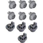 Populer Bosch Siemens 611475 Uyumlu Alt Sepet Tekeri IQ100 IQ300 IQ500 IQ700 Bulaşık Makinesi