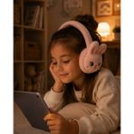 popüler Peluş Bluetooth Kulaküstü Kulaklık Şarjlı Mikrofonlu TF Kart Destekli 2026
