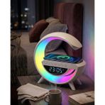 popüler RGB Işıklı Kablosuz Şarjlı Bluetooth Hoparlör Saat ve Alarm Özellikli 2026
