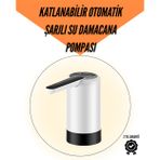 popüler Şarjlı Su Pompası 8000mAh | Cam Damacana Uyumlu | Tek Tuşla Kontrol | USB Şarjlı Otom