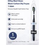 Popüler Sepet Difaş Med Clean Black Carbon Diş Fırçası 1 Adet Koruyucu Kapaklı Siyah Karbon Fırça
