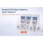 Popüler Sepet Elsabond 502 Süper Yapıştırıcı Japon Yapıştırıcı 20G Güçlü Hızlı Kuruyan Super Glue 3 Adet