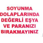 Popüler Sepet Soyunma Dolabı Uyarı Levhası 25X35 Kod: 440