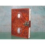 Popüler Sepet Taşlı Deri Defter Model 2