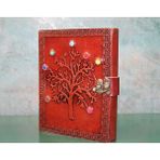 Popüler Sepet Taşlı Deri Defter Model 6