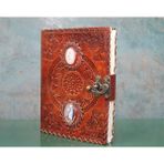 Popüler Sepet Taşlı Deri Defter Model 9