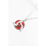 Populus Anime Naruto Sharingan Kolye - Gümüş - Standart