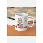 Populus One Punch Man Saitama Kupa Bardak - Beyaz - 350 ml