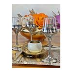 P&ORA PREMIUM KITCHEN PRODUCTS 6 Kişilik TİTANYUM GÜMÜŞ Kahve Yanı Su Meşrubat Bardağı Çeyizlik Hediyelik Lüks