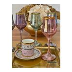 P&ORA PREMIUM KITCHEN PRODUCTS Grappa 6 Kişilik 6 Renk Kahve Yanı Su Meşrubat Bardağı Çeyizlik Hediyelik Lüks