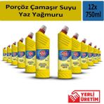 Porçöz Çamaşır Suyu Yaz Yağmuru 750 ml x 12 Adet