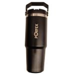 Porfex Pipetli Siyah Termos 1Lt.