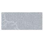Porge Gaming Mouse Pad 70x30 XXL Büyük Oyuncu Mouse Pad Gri Mouse Pad (River Light Gray, 70x30 cm)