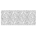 Porge Gaming Mouse Pad 90x40 Beyaz Mouse Pad XXL Büyük Oyuncu Mouse Pad Speed Mousepad (White Pattern, 90x40 cm (3mm kalınlık))