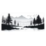Porge Gaming Mouse Pad 90x40 Mouse Pad XXL Büyük Oyuncu Ofis Mause Pad Mousepad (Siyah-Beyaz, 90x40 cm)