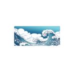 PORGE Gaming Mouse Pad 90x40 Xxl Büyük Mause Pad Mavi Dalga Kanagawa Oyuncu Mousepad