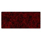 Porge Gaming Mouse Pad 90x40 XXL Büyük Oyuncu Mouse Pad Speed Mousepad Topo Mouse Pad (Siyah Kırmızı, 90x40 cm (3mm kalınlık))