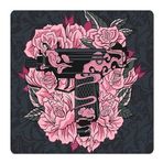 Porge Lingyun Series Esport Mouse Pad 48x40, 50x50 Mouse Pad (Speed (Premium Smooth), Black Uzi, 500x500x4 mm)