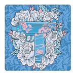 Porge Lingyun Series Esport Mouse Pad 48x40, 50x50 Mouse Pad (Speed (Premium Smooth), Blue Uzi, 500x500x4 mm)