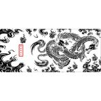 Porge Pro Gaming Mouse Pad 70X30 Dragon Mause Pad Xl Büyük Oyuncu Mousepad Kenar Dikişli Yıkanabilir Speed Mause Pad - 70x30 CM - Beyaz