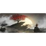 Porge Pro Gaming Mouse Pad 80X30 Samurai Mouse Pad Xl Büyük Oyuncu Mousepad Kenar Dikişli Yıkanabilir Speed Mause Pad - Gri