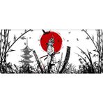 Porge Pro Gaming Mouse Pad 90X40 Samurai Mouse Pad Xxl Büyük Oyuncu Mousepad Kenar Dikişli Yıkanabilir Speed Mause Pad - 90x40 cm - Beyaz