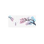 PORGE Sakura Gamer Beyaz Mouse Pad 90x40 Xxl Cherry Blossom Mause Pad Ofis Oyuncu Kiraz Çiçeği Mousepad