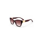 Porin Kahverengi Degrade Cam Retro Kare Kemik Çerçeve Unisex UV400 Vintage Retro Güneş Gözlüğü