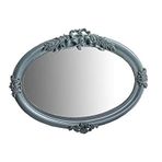 Porio Turkuaz 104x74 cm Oval Ayna
