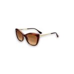 Porlan Kahverengi Retro Kare Kemik Çerçeve Unisex UV400 Vintage Retro Güneş Gözlüğü