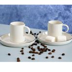 Porland 04ALM006988 8 Parça Chopin Platin Kahve Takımı