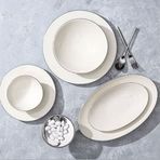 Porland 04ALM007394 Illusion Platin 27 Parça 6 Kişilik Yemek Takımı