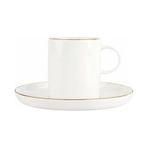 Porland 04ALM007754 200 cc Chopin Altın Yaldız Tabaklı Çay Fincanı
