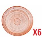 Porland 04FIA002589 Lina Turuncu 17 cm 6'lı Tabak